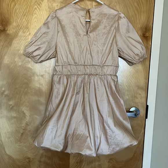 Beautiful champagne color dress. Balloon bottom size large ! - Picture 5 of 5